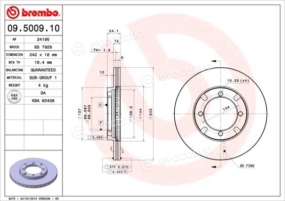 Brembo 09.5009.10