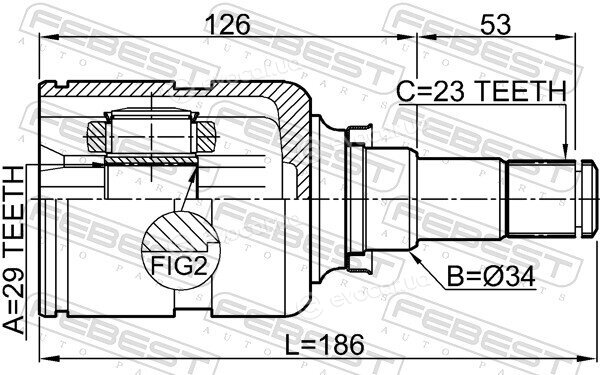 Febest 0111-ZZE132U