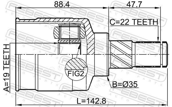 Febest 0711-RG413LH