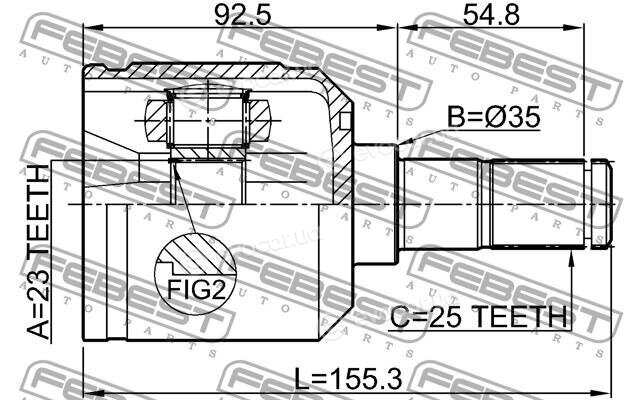 Febest 0411-N11W