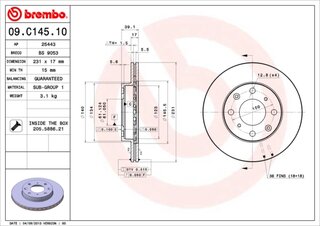 Brembo 09.C145.10