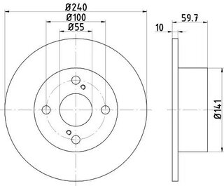 Hella Pagid 8DD 355 111-711