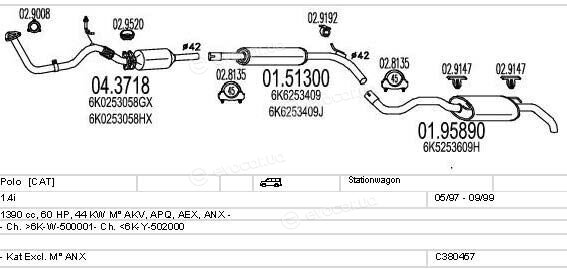 MTS C380457001645