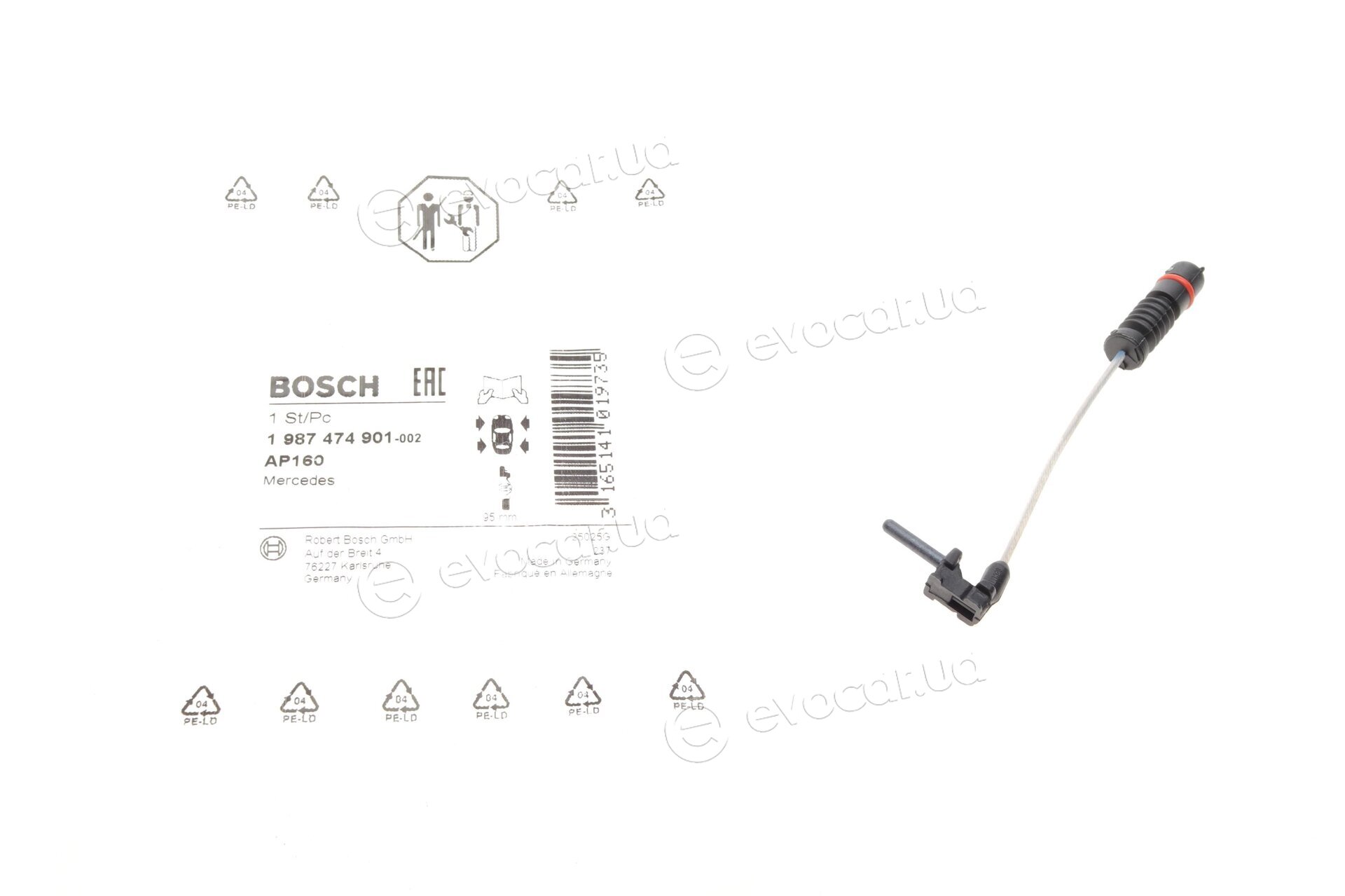 BOSCH Датчик износа тормозных колодок