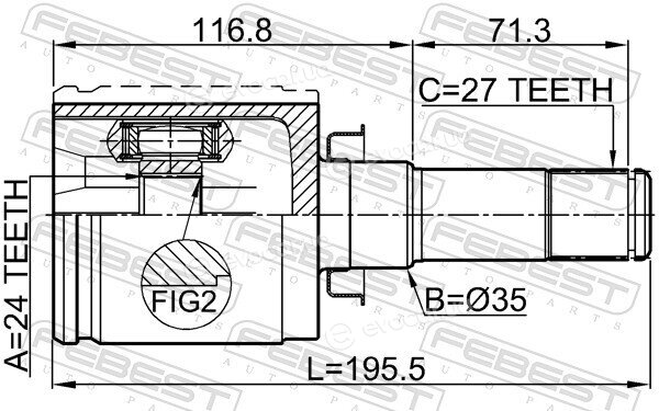 Febest 3211-SRXLF1