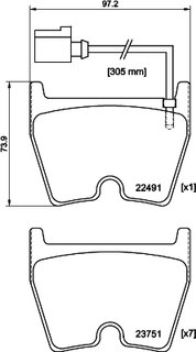 Hella Pagid 8DB 355 025-171