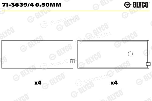 Glyco 71-3639/4 0.50mm