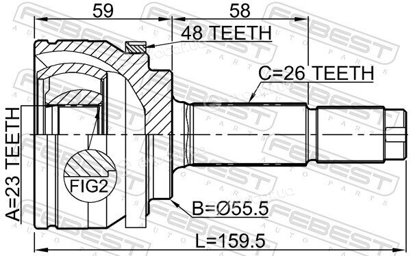 Febest 6510-004A48
