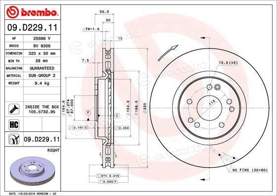 Brembo 09.D229.11