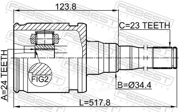 Febest 0111-GSU40RH