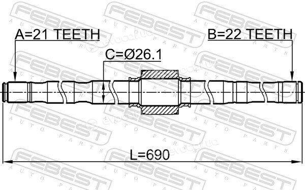 Febest 0212-E11RH