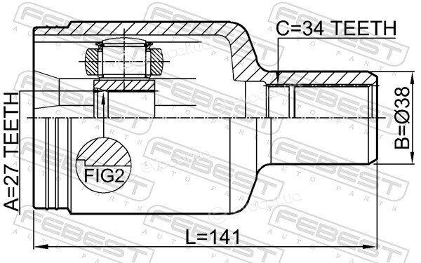 Febest 1611-221FLH