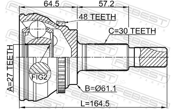 Febest 0110-GSU45A48