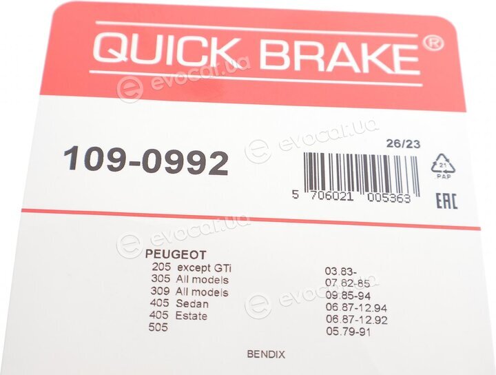 Kawe / Quick Brake 109-0992