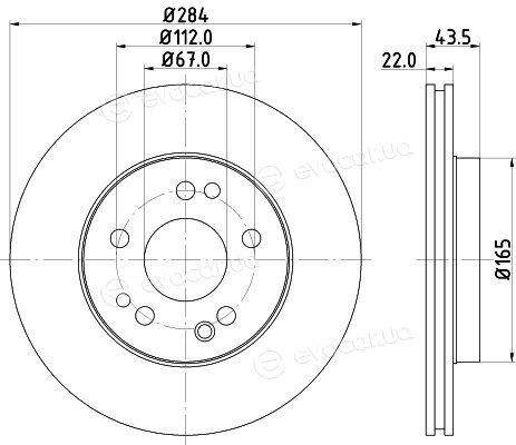 Hella Pagid 8DD 355 100-941