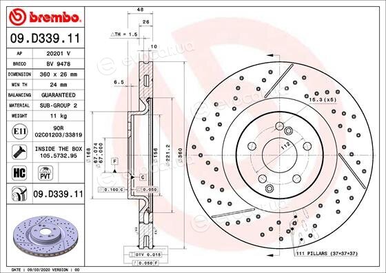 Brembo 09.D339.11