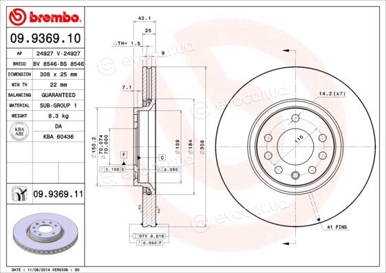 Brembo 09.9369.10