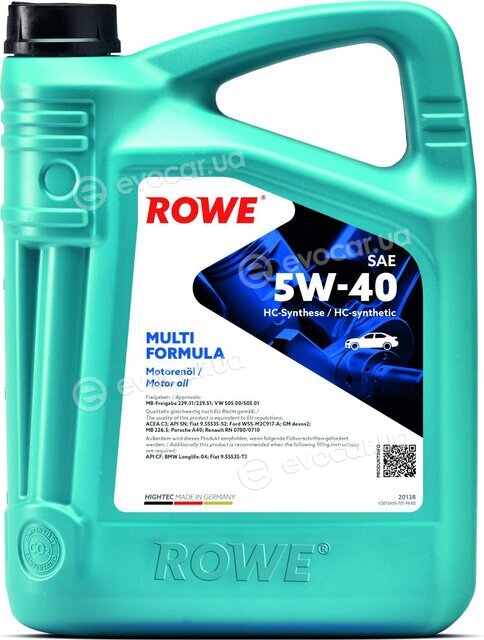 Rowe 20138-0040-99