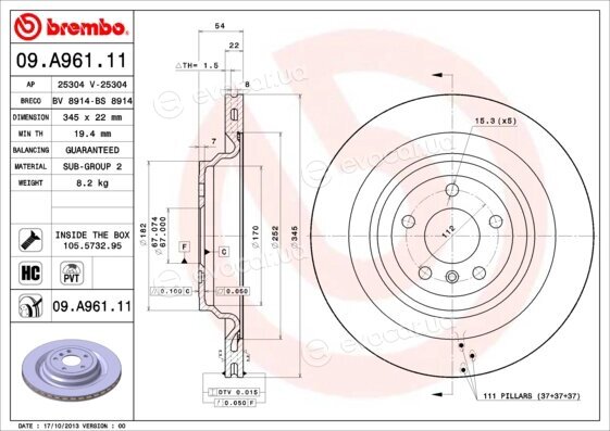 Brembo 09.A961.11