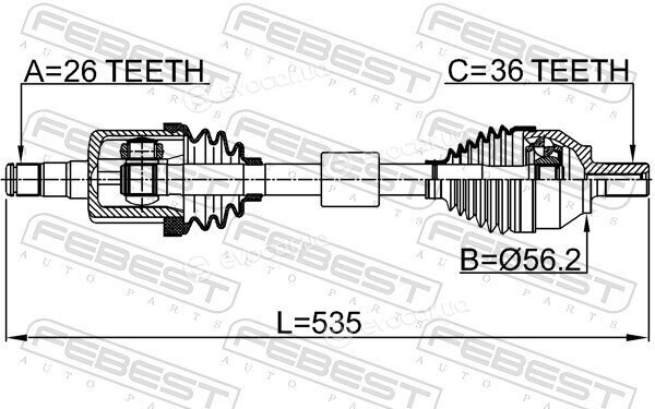 Febest 2714-S40LH