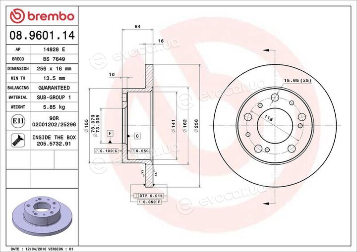 Brembo 08.9601.14
