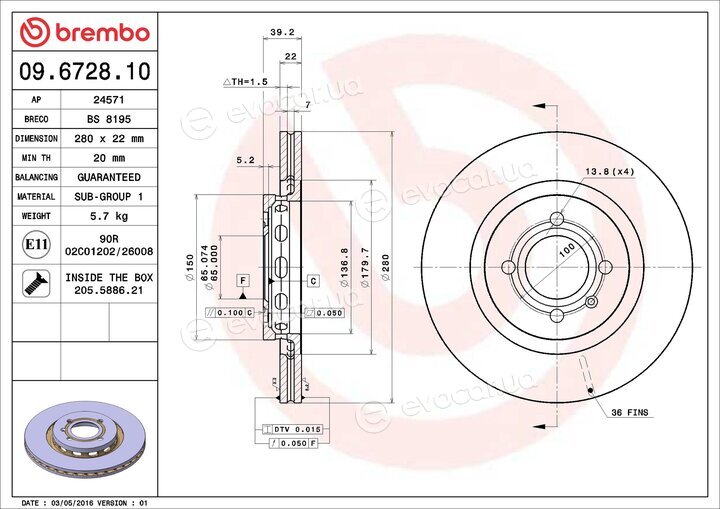 Brembo 09.6728.10