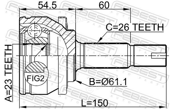 Febest 0110-ZZE150