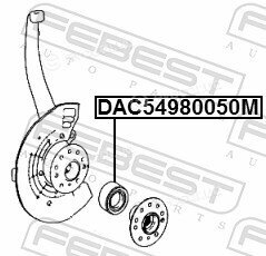 Febest DAC54980050M