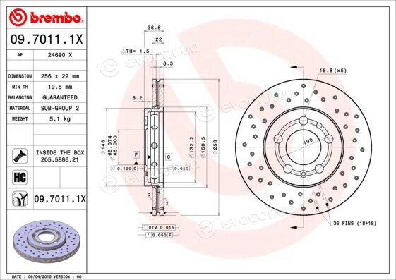 Brembo 09.7011.1X