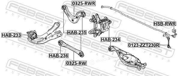 Febest HSB-RWR