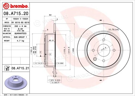 Brembo 08.A715.20