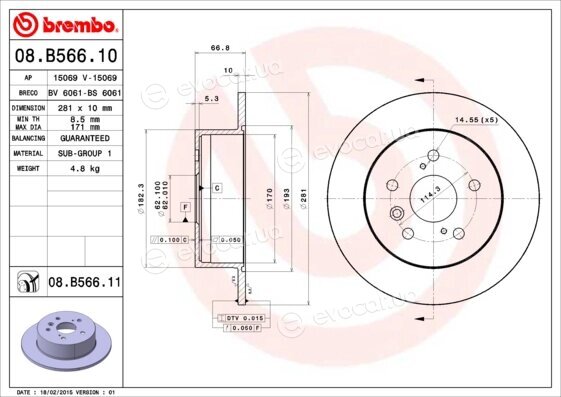 Brembo 08.B566.11