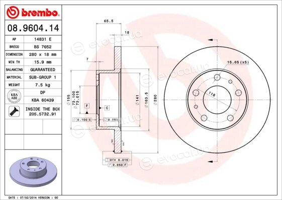 Brembo 08.9604.14