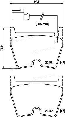 Hella Pagid 8DB 355 025-171