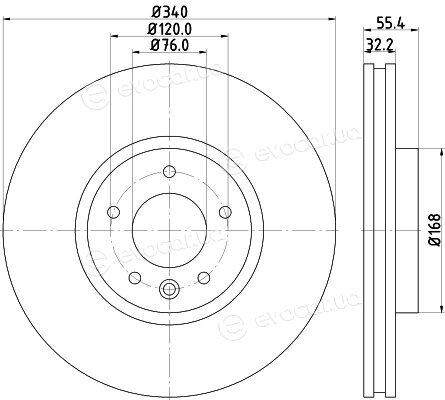 Hella Pagid 8DD 355 129-251