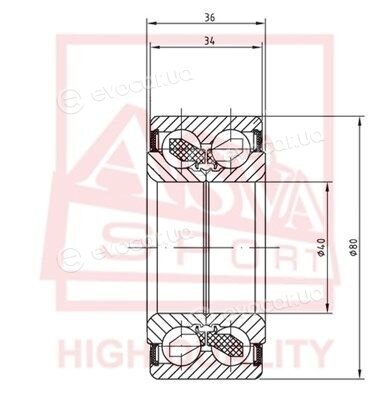 Asva DAC40800036-34