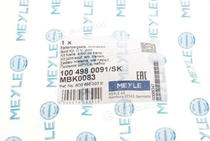 Meyle 100 498 0091/SK