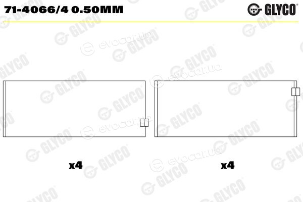 Glyco 71-4066/4 0.50mm