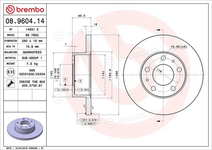 Brembo 08.9604.14
