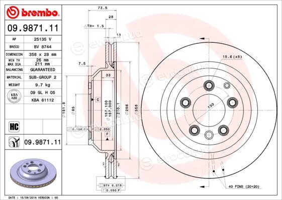 Brembo 09.9871.11