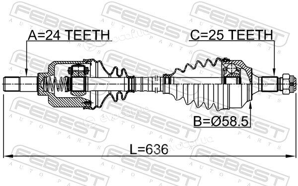 Febest 2514-B7MTLH