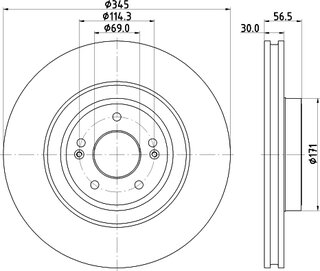 Hella Pagid 8DD 355 132-651