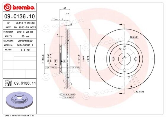 Brembo 09.C136.11