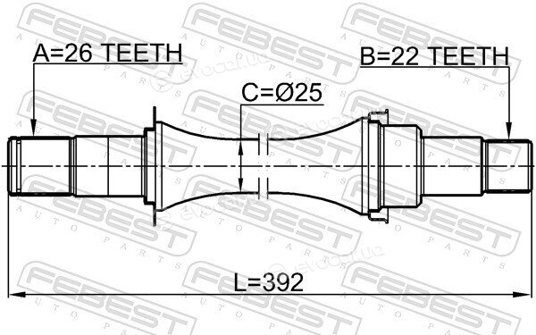Febest 0712-AZG412
