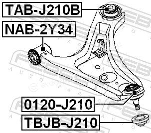 Febest TAB-J210B