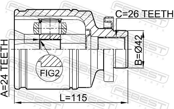 Febest 2211-NS20RH