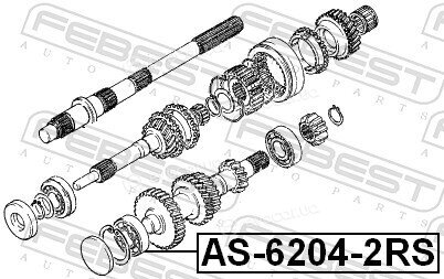 Febest AS-6204-2RS