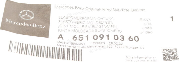 Mercedes-Benz A651 091 03 60