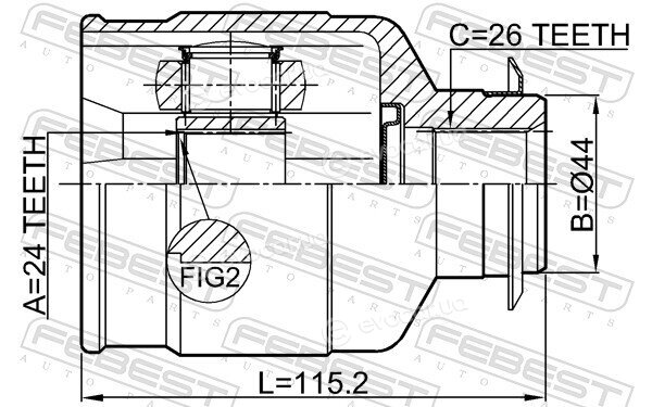 Febest 1211-IX354WDRH