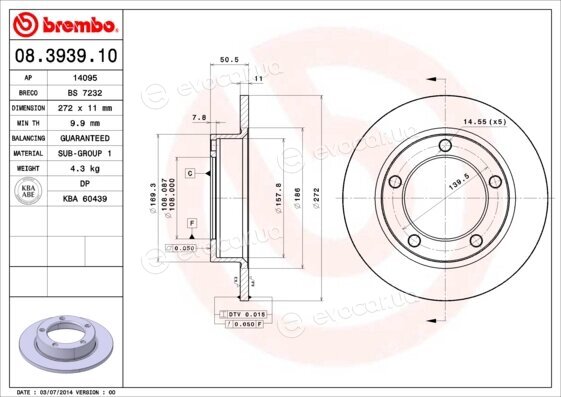 Brembo 08.3939.10